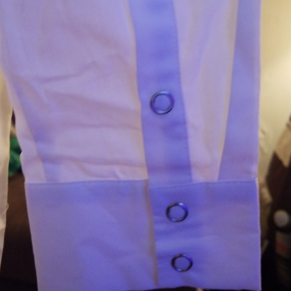 Nwts Zara Long White Button Down - Picture 5 of 7